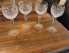 VTG Waterford Maeve Cut Crystal Hock Wine Glasses Set Of 4