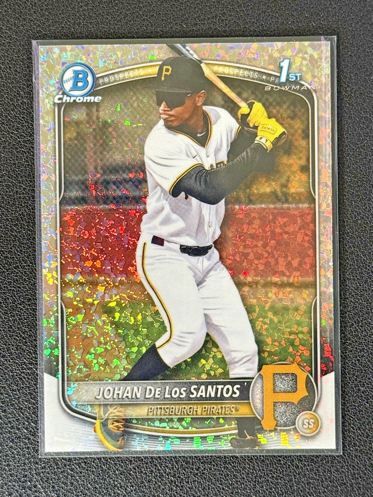 2025 Bowman Chrome #BCP-163 Johan De Los Santos Prospects Mini-Diamond