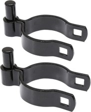 - Chain Link Gate Post Hinge - Heavy Duty Pressed Steel - Includes Carriage B...