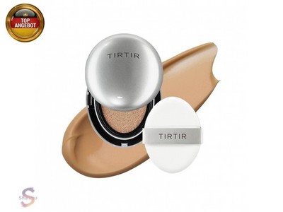 TIRTIR Aura Glow Korean Cushion Foundation Mit Silberfarbenem Kissen In