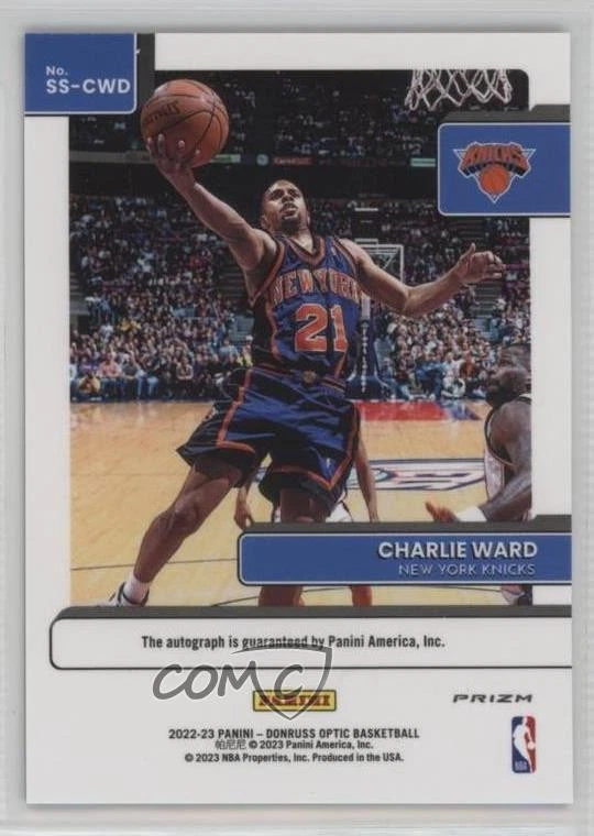 2022 Panini Donruss Optic Signature Series Green Prizm Charlie Ward #SS-CWD Auto - Image 2 of 2