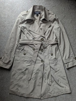 Brand New Centigrade Ladies' Beige Mid-Length Trench Coat Size Small