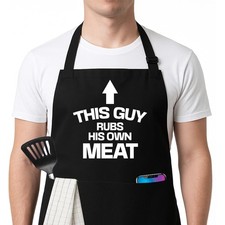 Funny BBQ Grilling Kitchen Cooking Chef Apron Men Fathers Day Christmas Gifts