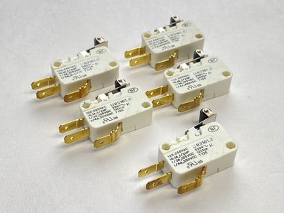 Crouzet U83161.3 Miniature Snap-Action Microswitch 1/2HP 125/250VAC LOT OF 5