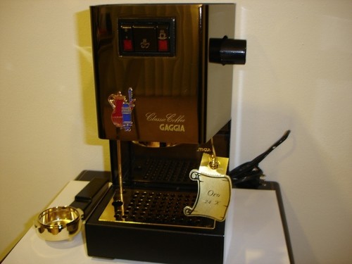 Gaggia macchina del caffè, placcata oro 24 k, pezzo da collezionisti | eBay
