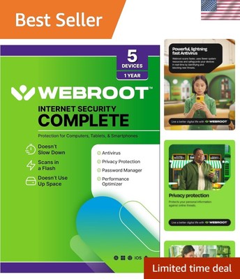 Robust Antivirus Software 2025 | Protects 5 Devices with Secure Password Manager
