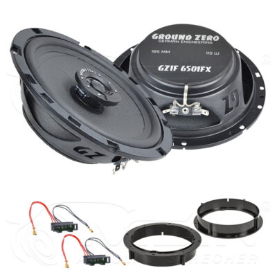 GROUND ZERO LAUTSPRECHER für SEAT ALTEA XL 5P 2006-2015 Heck Tür Koax 110W #AW45