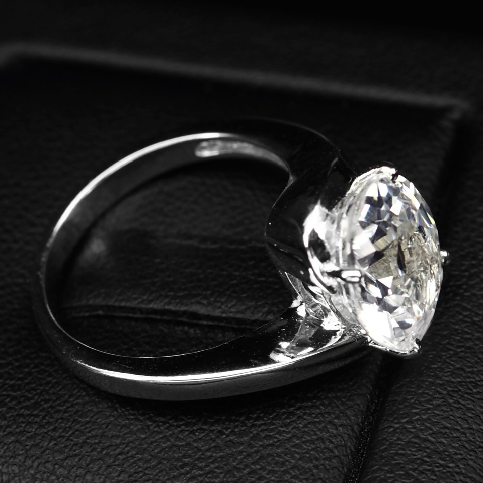 BLACK FRIDAY Colorless Sapphire Rare 6.55Ct 925 Sterling Silver