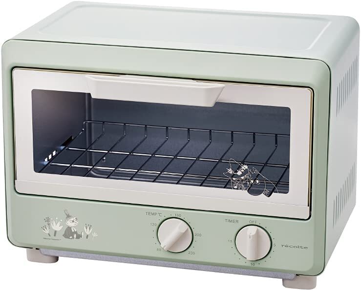 récolte】Compact Toaster Oven MOOMIN ROT-1 with Recipe NEW