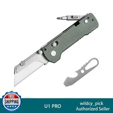 OKNIFE U1 Pro Multitool Folding Utility Knife with Folding Screwdriver Rail Lock