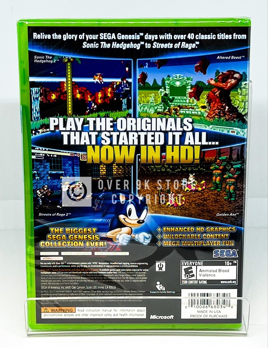 Sonic's Ultimate Genesis Collection - Xbox 360 - Brand New