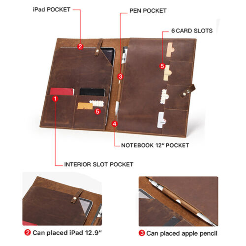 Leather Tablet Case Cover Sleeve Mini iPad Case For 7.9 9.7 10.5 12.9 Inch Pro - Picture 6 of 13
