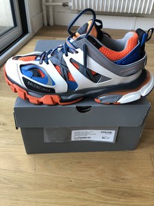orange and blue balenciaga track