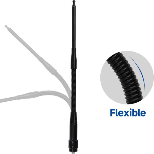 Antena de radioaficionado UHF VHF látigo suave telescópica para Retevis RT-5R RT5 RT-5RV - Imagen 9 de 9