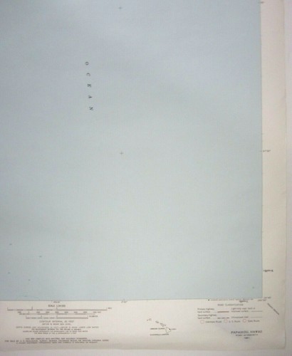 Papaikou Hilo Hawaii USGS Topographical Map 24" X 27" Papaikou Quadrangle 1981 - Picture 5 of 7