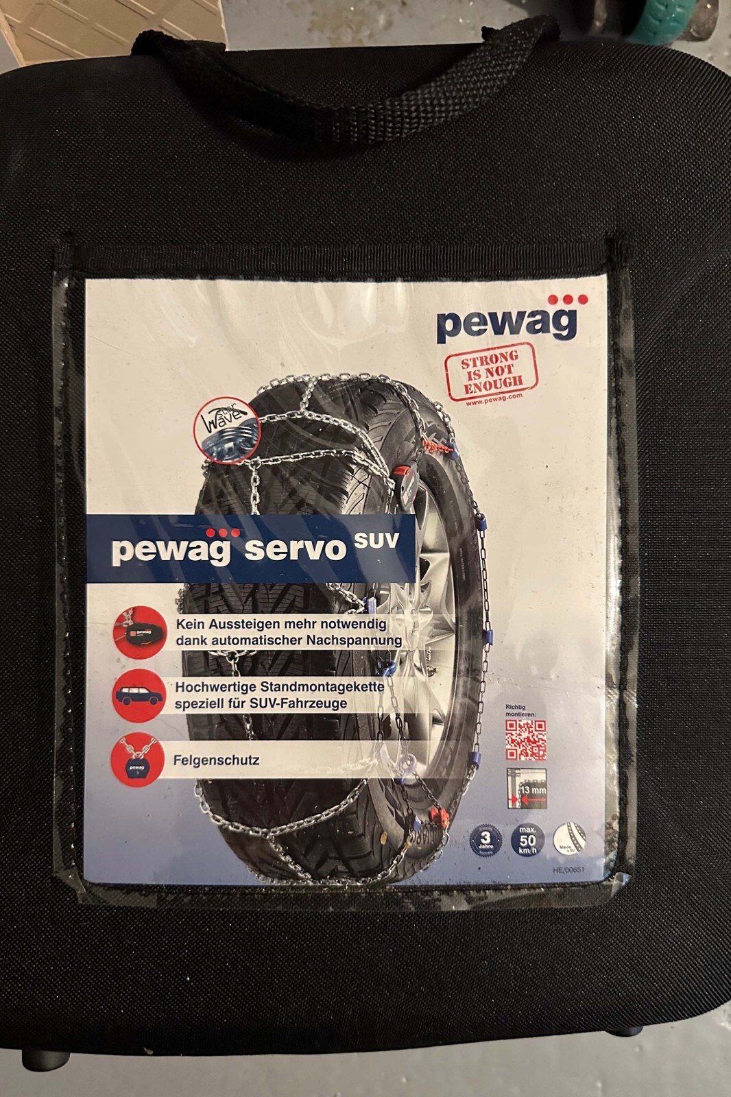 Chaînes de pneu à neige SUV PEWAG RSV77 maillons 9mm en acier