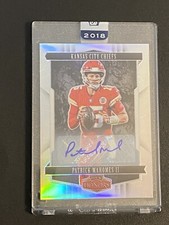 2018 Panini Honors Silver Patrick Mahomes Auto 01/35