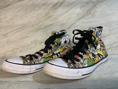 Converse x Looney Tunes Chuck Taylor All Star Hi Sneakers Size 7 Men or 9 Women