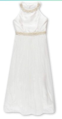 Speechless Girl's 16 Formal Dance or Party Full length White Dress NWOT
