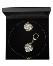 Mops - breloczek i zawieszka z wizerunkiem psa w pudełku Art Dog