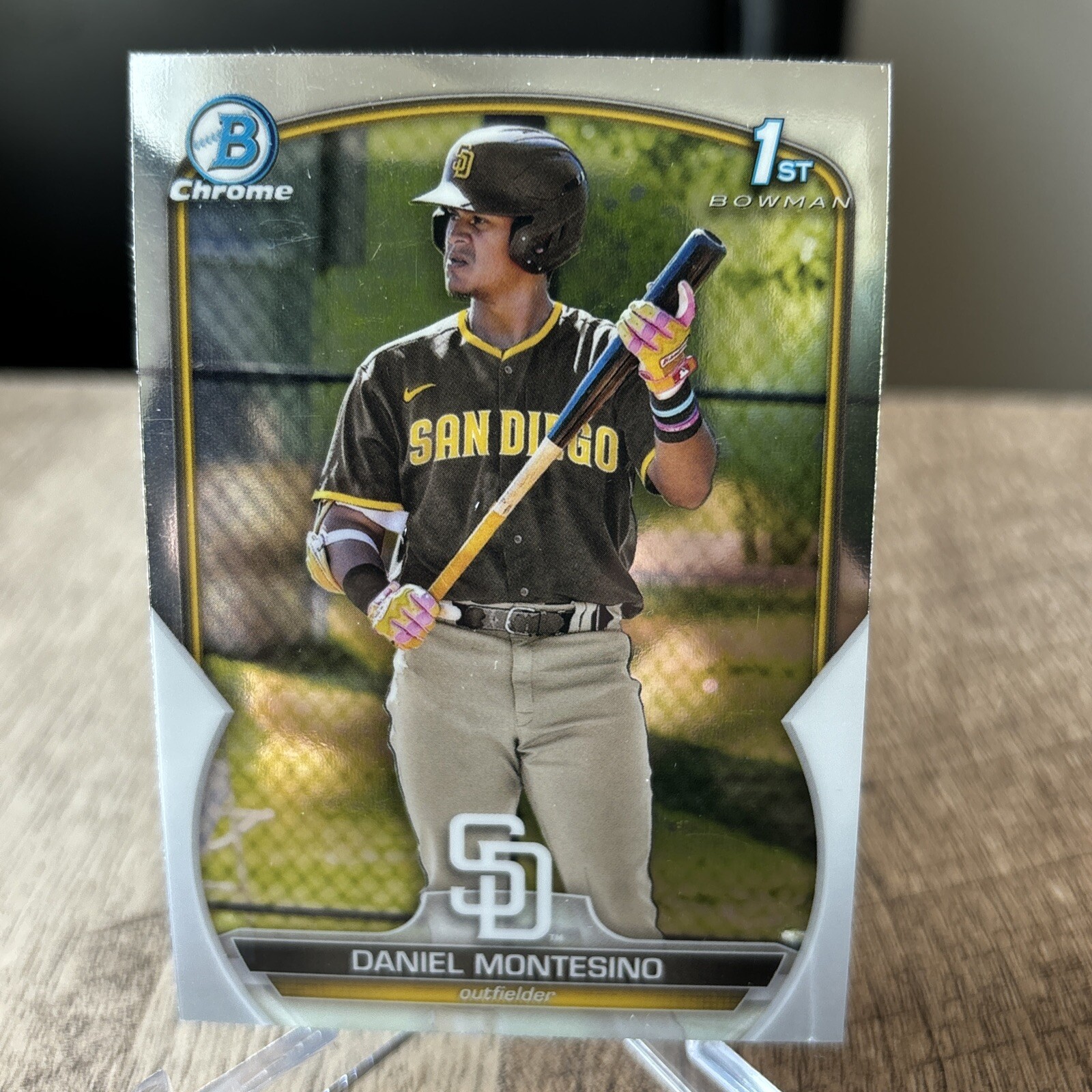 2023 Bowman Daniel Montesino Chrome Prospects #BCP-114 San Diego Padres