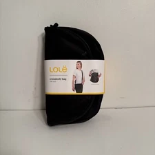 Lole Crossbody Bag Flap Magnetic Closure Black Lolë Purse Black NWT