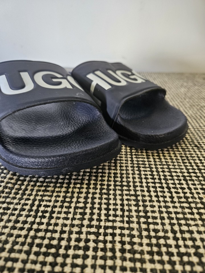 Hugo Boss Men's Logo Sliders UK 8 Blue eBay