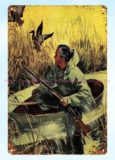 Duck Hunting metal tin sign wall decor lodge cafe nostalgic