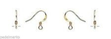 24 Flat Fish Hook GOLD Plated Stainless Steel FRENCH HOOKS  Ear Wires Earrings