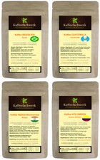 Kaffee Probierpaket 4x100g Probierset ♥ Brasilien Guatemala Malabar Kolumbien 