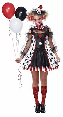 black clown dress Twisted Adult Costume Skirt