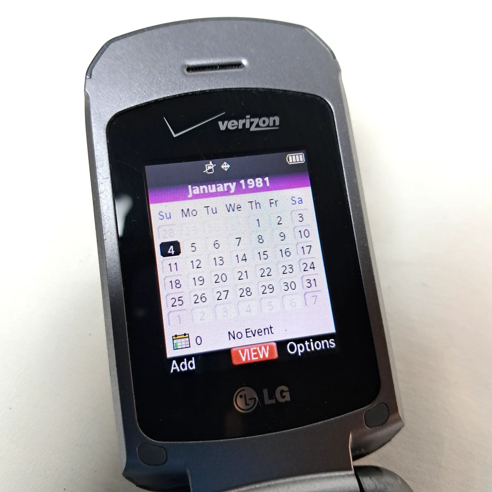 LG VX5600 Accolade Verizon Cell Flip Phone Voice-Dialing Silver - Image 4 of 4
