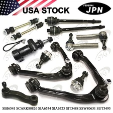 Front Control Arm Tie Rod Sway Bar Suspension Kit for 2000 - 2006 GMC Yukon 12PC