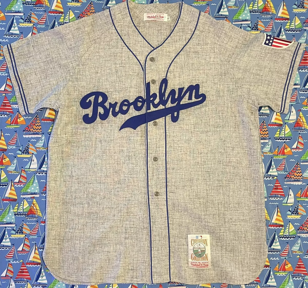 Authentic Vintage Mitchell & Ness Brooklyn Dodgers Babe Herman Baseball  Jersey