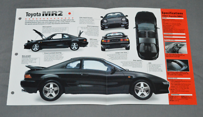 1989-1998 TOYOTA MR2 (1997) Japanese Car SPEC SHEET BROCHURE PHOTO