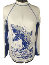 CUSMA 50 UV Protection Beach Wear Long Sleeve Shirt Rash Guard Swim size L or G