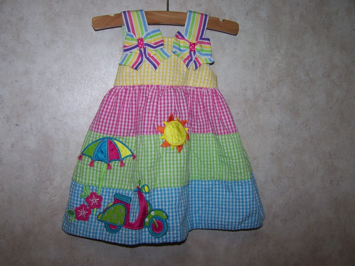 Rare Editions Baby Girl Dress Size 3 6 Months Seersucker eBay
