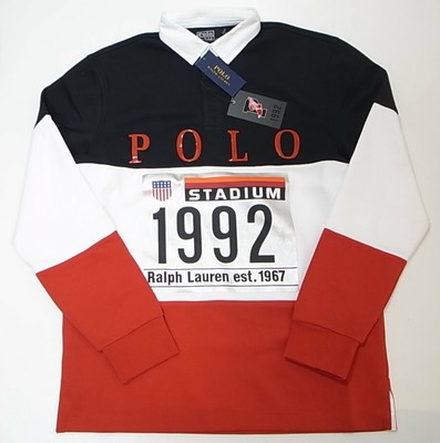 Polo Ralph Lauren Winter Stadium Rugby Shirt 1992 size S | eBay