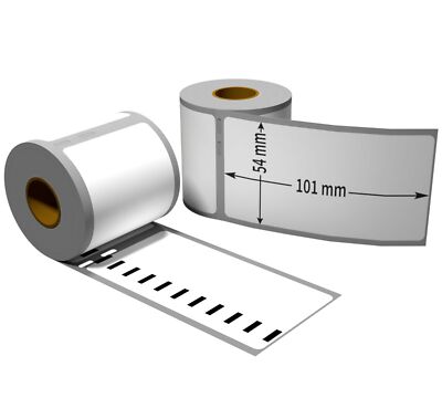 100x Label kompat. zu Seiko SLP-SRL 54x101mm 220 Label Etiketten pro Rolle