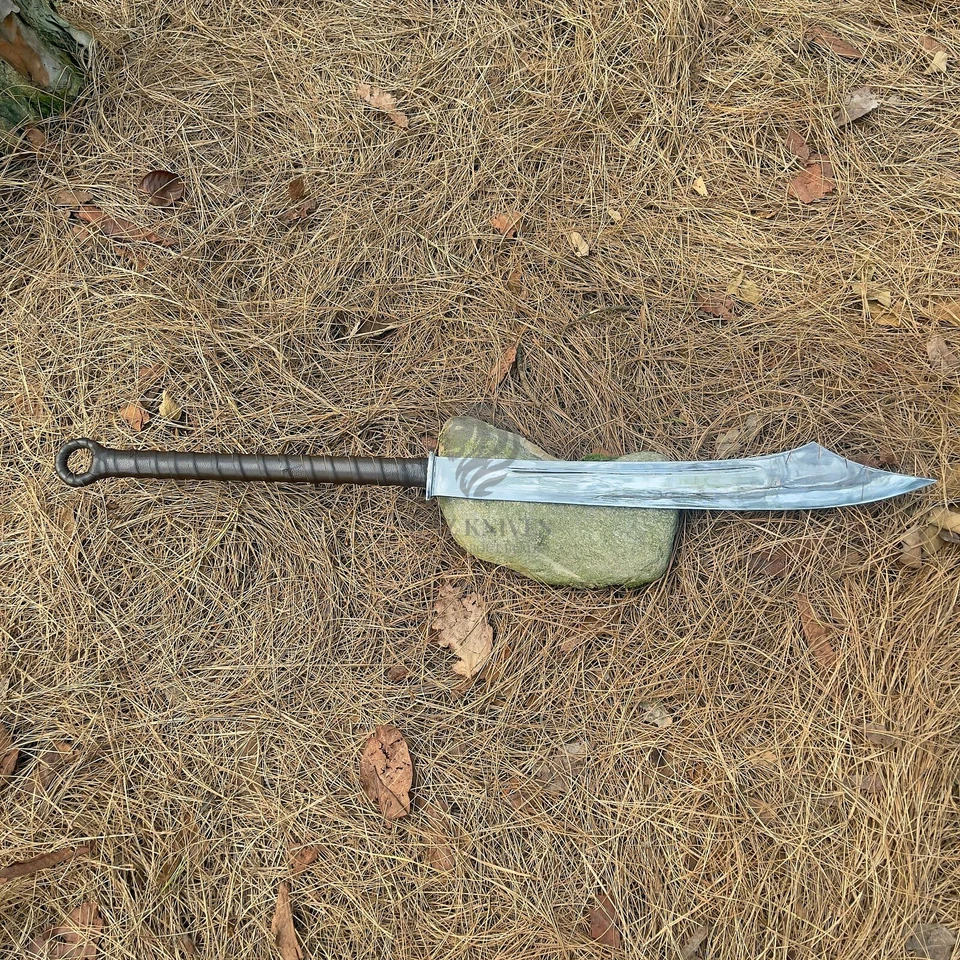 Espada Pudao Hecha a Mano 24 Pulgadas Mango Largo Antigua Espada Tradicional China Foto 4 de 4