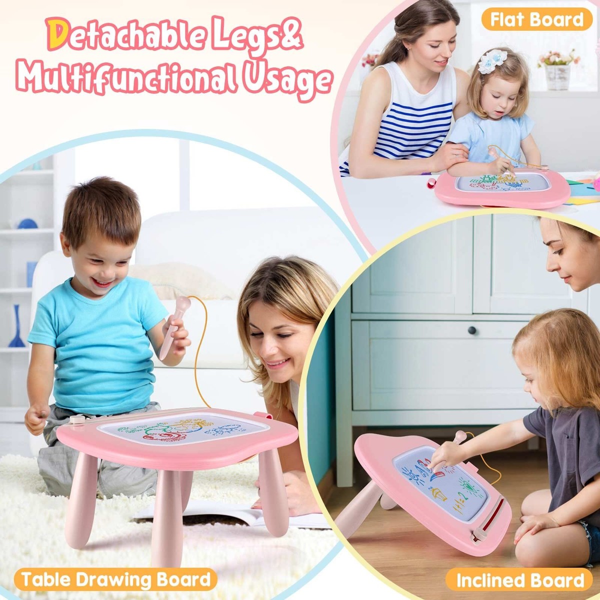 Kleinkinder Spielzeug Magnetische Maltafel Zauberta Produktbild-Vorschau 3