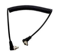 Male to Male M-M FLASH PC Sync Spring Cable Screw Lock for DSLRKIT PT-04