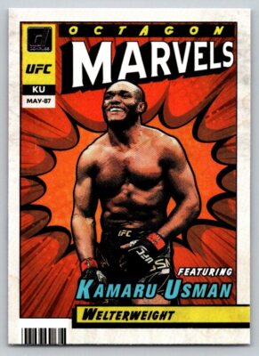2022 Panini Donruss Octagon Marvels #12 Kamaru Usman Marvels Vector