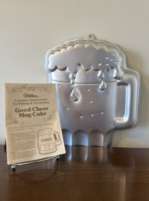 Wilton Mug Cake Pan VTG 1984 Wilton Good Cheer Beer Mug Cake Pan