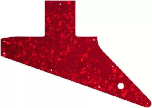 WD Custom Pickguard For Gibson 2010-Present Explorer #28R Red Pearl/White/Bla...