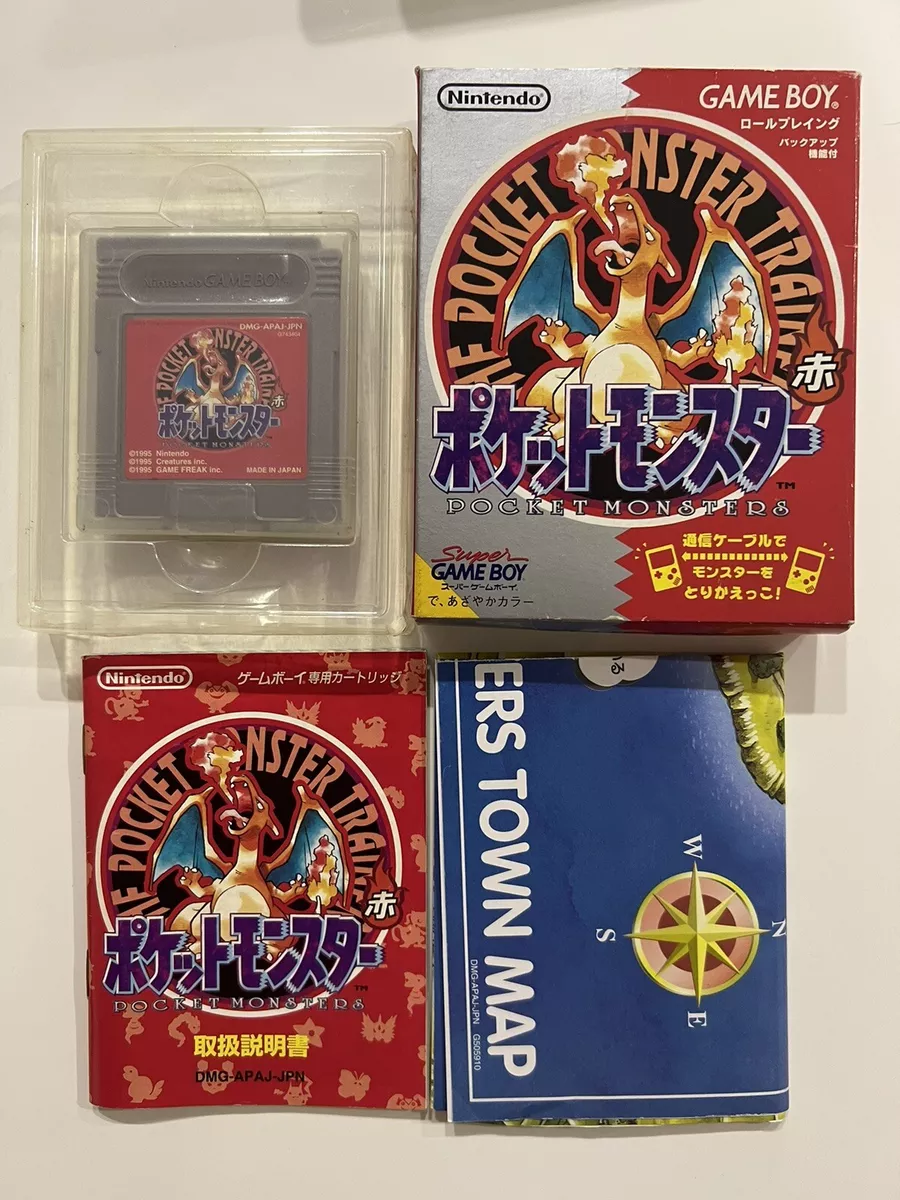 Pokemon Red Nintendo Pocket Monsters GameBoy GB Japanese Charizard