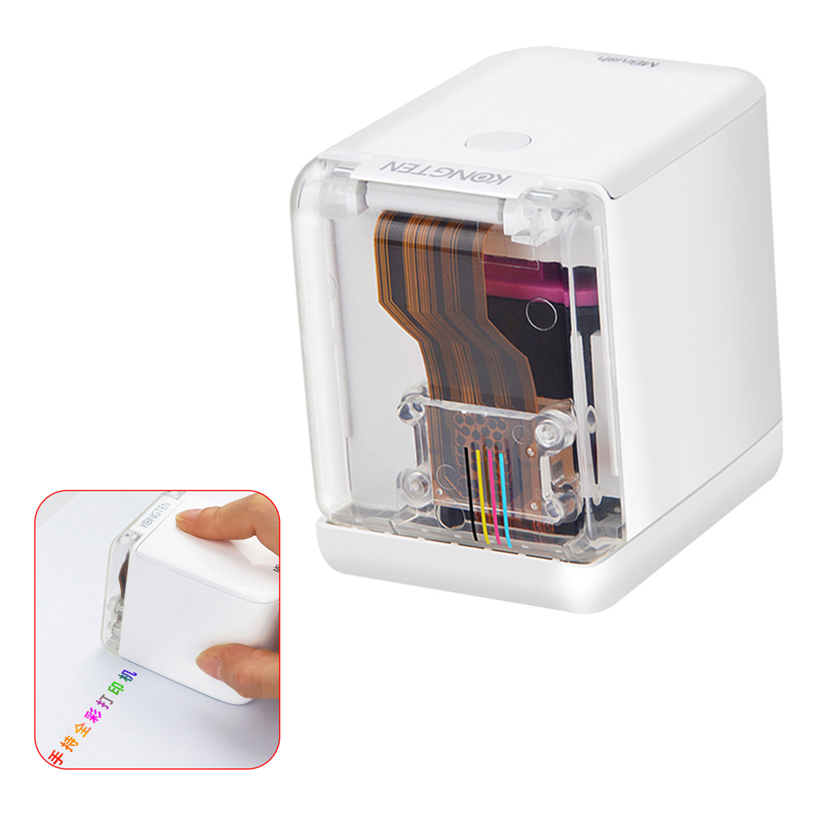 Portable Handheld Inkjet Color Barcode Printer with Included Ink