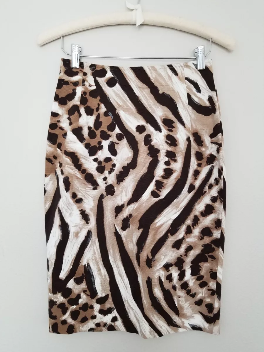 Max mara shop leopard pencil skirt