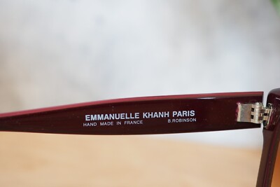 EMMANUELLE KHANH PARIS 5050 41 Deep dark red Sunglasses France Vintage 1990s EMMANUELLE KHANH PARIS 5050 41 Deep dark red Sunglasses  main image 3