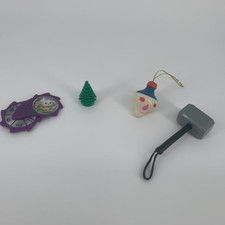 Pokemon Match Battle Pikachu Spinner, Thor Hammer, Christmas Decorations Lot 4